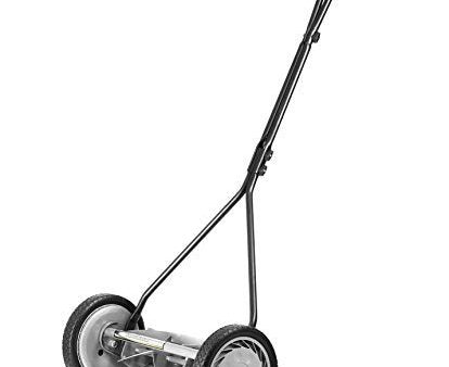 American Lawn Mower Company 1415-16 16-Inch 5-Blade Push Reel Lawn Mower, 16-Inch, 5-Blade, Gray For Sale