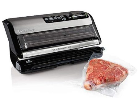 FoodSaver FM5200 2-in-1 Automatic Vacuum Sealer Machine with Express Bag Maker | Safety Certified | Silver, 9.3 x 17.6 x 9.6 inches Online Sale