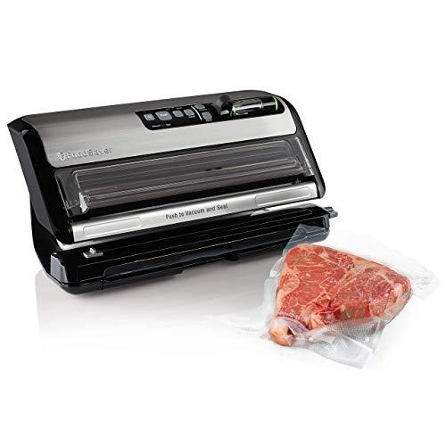 FoodSaver FM5200 2-in-1 Automatic Vacuum Sealer Machine with Express Bag Maker | Safety Certified | Silver, 9.3 x 17.6 x 9.6 inches Online Sale