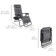 Best Choice Products Set of 2 Adjustable Steel Mesh Zero Gravity Lounge Chair Recliners w Pillows and Cup Holder Trays, Gray Sale