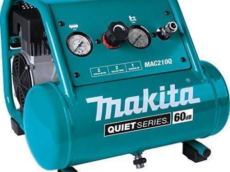 Makita MAC210Q Quiet Series, 1 HP, 2 Gallon, Oil-Free, Electric Air Compressor on Sale