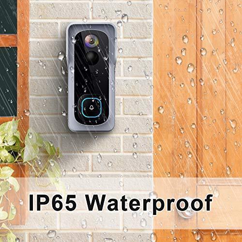 WiFi Video Doorbell Camera, XTU Wireless Doorbell Camera with Chime, 1080P HD, 2-Way Audio, Motion Detection, IP65 Waterproof, Cloud Storage and 32GB SD Card Included Supply