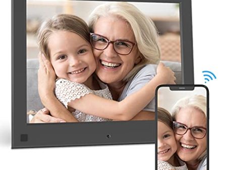 BSIMB WiFi Digital Picture Frame 8 Inch Digital Photo Frame 16GB 1280x800 IPS Screen Motion Sensor Remote Control Upload Photos Videos from iOS & Android App, Email, Twitter, Facebook W08 Sale