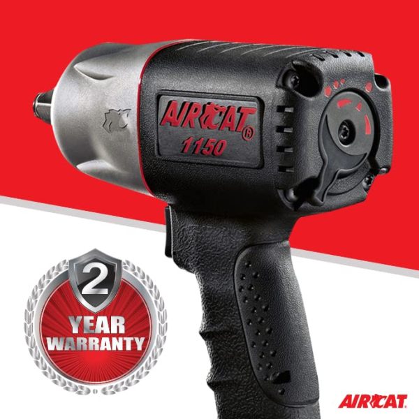 AIRCAT 1150 1 2-Inch Drive  Killer Torque  Composite Impact Wrench 1295 ft-lbs Online