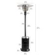 Amazon Basics 46,000 BTU Outdoor Propane Patio Heater with Wheels, Commercial & Residential - Havana Bronze For Discount