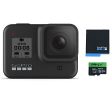 GoPro HERO8 Black Waterproof Action Camera with Touch Screen 4K Ultra HD Video 12MP Photos 1080p Live with Accessory Bundle - 1 Additional GoPro USA Batteries + PNY 64GB U3 microSDHC Card on Sale