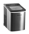 Frigidaire Compact Countertop Ice Maker, Makes 26 Lbs. Of Bullet Shaped Ice Cubes Per Day, Silver Stainless Sale