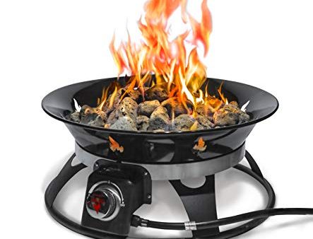 Outland Living Model 863 Portable Propane Fire Pit, 21-Inch Diameter 58,000 BTU Smokless for Camping RV Backyard Deck Patio, Black For Cheap