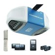 Chamberlain B550 Smart Garage Door Opener- myQ Smartphone Controlled - Ultra Quiet & Strong Belt Drive with MED Lifting Power, Wireless Keypad Included, Blue Hot on Sale