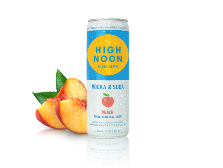 High Noon Peach, USA (4pk Cans 355ml) Hot on Sale