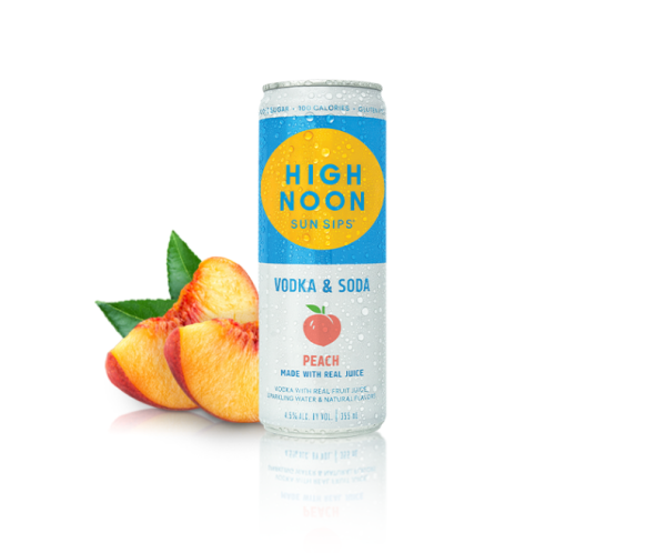 High Noon Peach, USA (4pk Cans 355ml) Hot on Sale