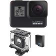 GoPro HERO7 Black + Extra Battery + Super Suit Dive Housing Case - E-Commerce Packaging - Waterproof Digital Action Camera with Touch Screen 4K HD Video 12MP Photos Live Streaming Stabilization on Sale