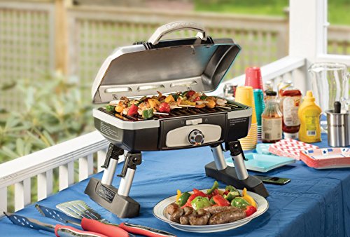 Cuisinart CGG-180TS Petit Gourmet Portable Tabletop Gas Grill, Stainless Steel Online Sale