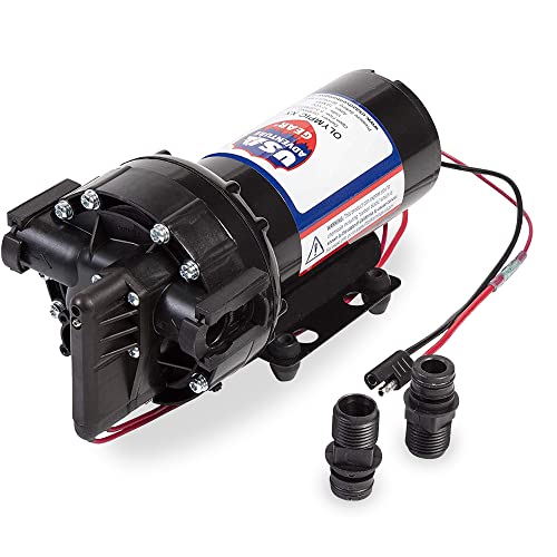 USA Adventure Gear ProGear 5550 High Pressure Professional Grade Washdown Water Pump | Made in the USA | 12 Volt DC | 5.75GPM | 14 Foot Lift | 80 PSI Pressure | Corrosion Resistant | Sealed Switch on Sale