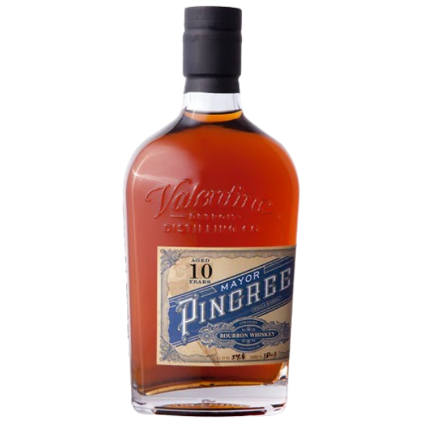 (Woods Private Barrel) Valentine Distilling  Mayor Pingree  Blue Label 10 Year Straight Bourbon Whiskey, Michigan, USA (750ml) Online Hot Sale