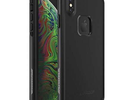 LifeProof FRĒ SERIES Waterproof Case for iPhone Xs Max - Retail Packaging - ASPHALT (BLACK DARK GREY) on Sale