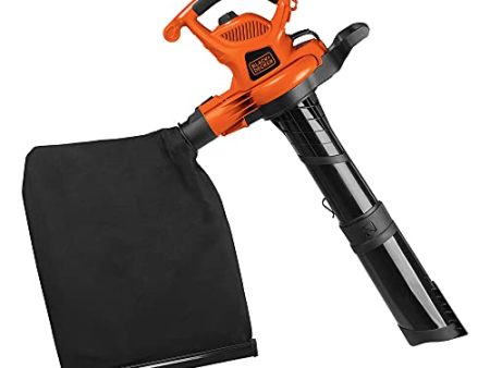 BLACK+DECKER 3-in-1 Electric Leaf Blower, Leaf Vacuum Mulcher, Corded, 12-Amp (BV6600) For Sale