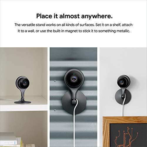 Google Nest Cam Indoor - Wired Indoor Camera for Home Security - Control with Your Phone and Get Mobile Alerts - Surveillance Camera with 24 7 Live Video and Night Vision Supply