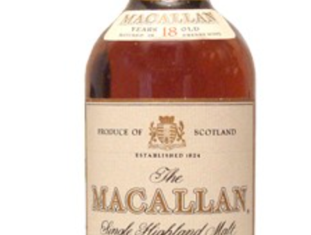 1977 The Macallan 18 Year Old Sherry Oak Single Malt Scotch Whisky, Speyside - Highlands, Scotland (750ml) Hot on Sale