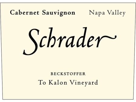 2013 Schrader Cellars Beckstoffer To Kalon Vineyard Cabernet Sauvignon, Napa Valley, USA (750ml) Sale