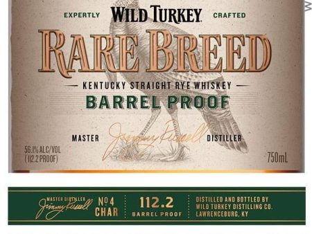 Wild Turkey Rare Breed Barrel Proof Kentucky Straight Rye Whiskey, USA (750ml) Online Sale